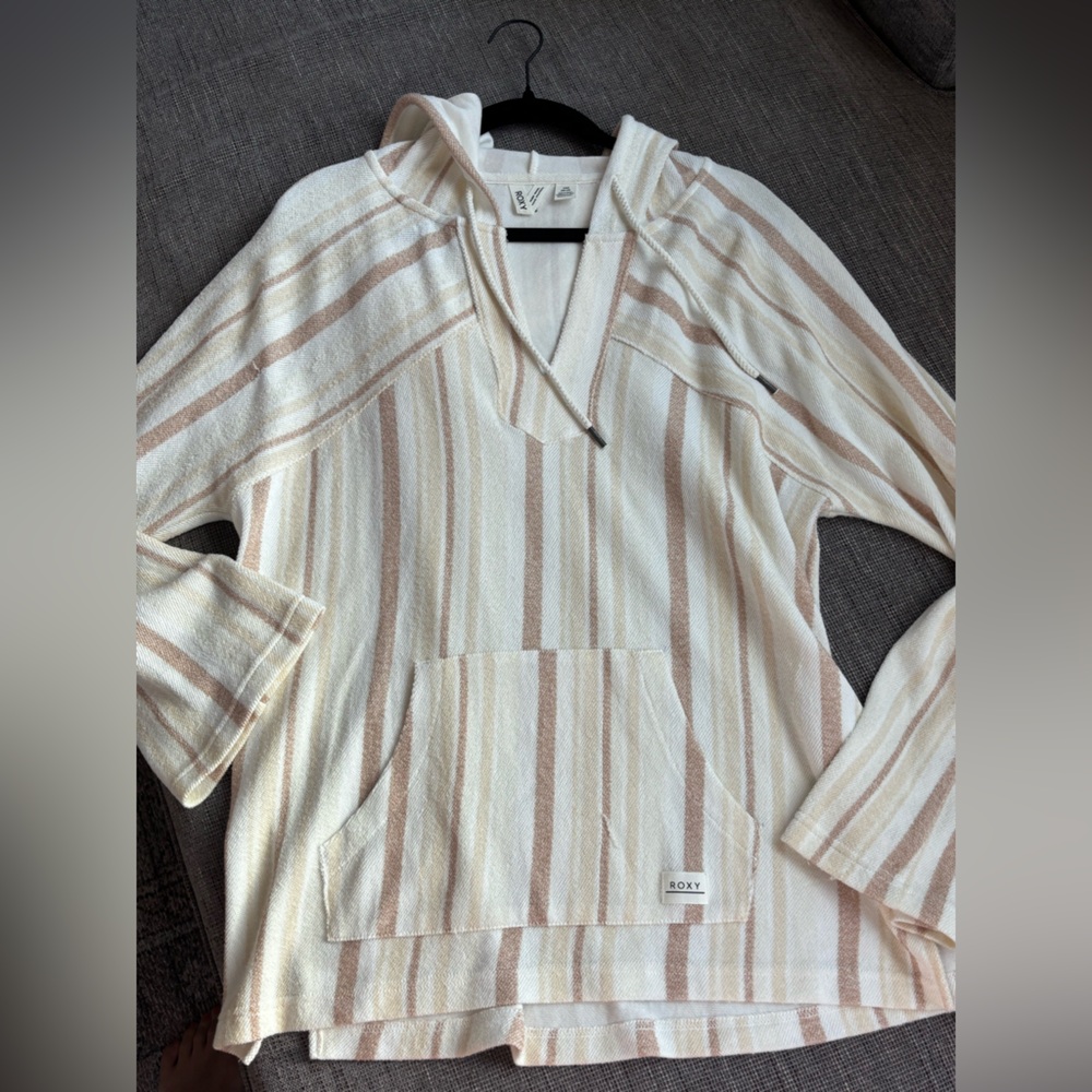 Striped Roxy beach hoodie - Picture 2 of 4